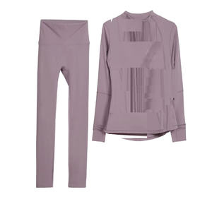 S-3XL all'ingrosso giacca sportiva da <span class=keywords><strong>donna</strong></span> abbigliamento Yoga Leggings tuta Lulu stesso stile corsa <span class=keywords><strong>Fitness</strong></span> Yoga tuta sportiva Set 3 pezzi - Product Image 5