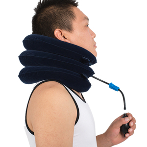 Mezza flanella morbida trazione del collo a pressione d'aria collare cervicale dispositivo di trazione cervicale trazione gonfiabile del collo dell'aria - Product Image 1