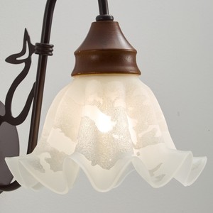 Lampe murale florale de style américain, Source de lumière Led E14, commande par interrupteur, pour couloir, salon, chambre à coucher - Product Image 4