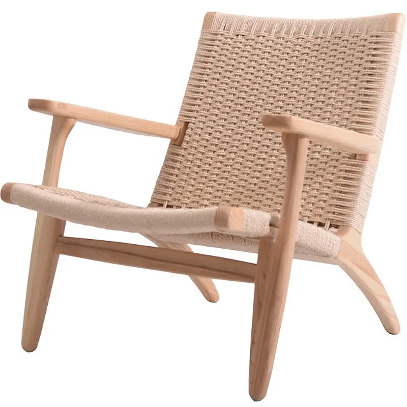 Morezhome modern tasarımcı rattan ahşap şezlong sandalye boş sandalye