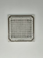 Grille de ventilation anti-poussière ABS à obturateur automatique pour ventilateur de refroidissement d'armoire électrique