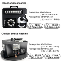 Igracelite Machine à fumée 3000W intérieure/extérieure IP65, Jet vertical DMX512 pour Mariage, Concert, Révélation du Sexe