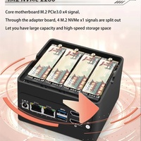 Mini PC Intel 12.ª Generación Alder Lake I3-N305 N100, Computadora con Windows 11 Pro, Linux Ubuntu, Doble LAN, para Oficina en Casa, Desarrollo, NAS