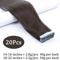 FH Vente à chaud en gros Extension de cheveux en bande Extension de cheveux Remy en bande invisible à double tirage