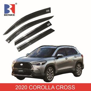 Pare-soleil et déflecteur de fenêtre de haute qualité en acier inoxydable pour Toyota Corolla Cross 2020 - Product Image 2