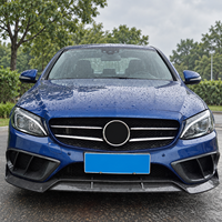 Kit Body Lebar Model Terbaru dengan Bingkai Serat Karbon, Ventilasi Udara, dan Dekorasi Wind Knife untuk Mercedes Benz C Class W205 C200