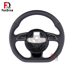 Volant en cuir <span class=keywords><strong>Audi</strong></span>, style <span class=keywords><strong>sport</strong></span> original pour S4 B8.5 S7 RS5 RSQ8 Q5 - Product Image 3