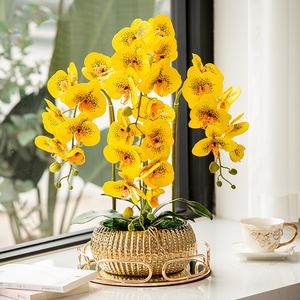 결혼식 장식용 꽃과 식물 금색 화분 인조 백난초 장식용 꽃 난초 식물 판매 - Product Image 4