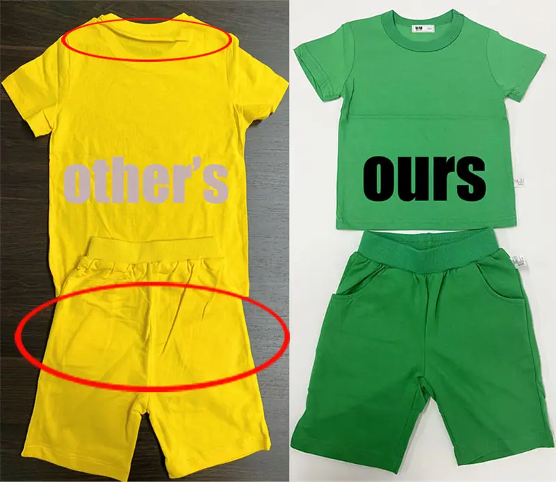 Fashion Kids Summer Jogger Set 2022 Children Sleepwear Boys Clothing Blank Sport Custom T-Shirt And Shorts Sets Cotton 100%/