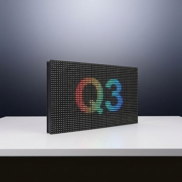 Qiangli Q3 Indoor Full-Color LED Display P3 RGB Thirteen Scan Module Qiangli Led for Elevator Airport  Text Animation Graphics