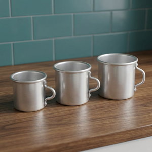 Taza de Aluminio ANAX con Asa, Ecológica y Moderna, para Café, Té, Oficina y Uso Diario - Product Image 2