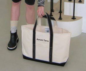 Sacs fourre-tout en toile de coton de grande capacité, épais, en gros, avec logo imprimé intégral, sac fourre-tout en toile écologique avec poche - Product Image 1