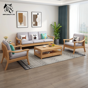 Proveedor chino, precio bajo, personalizado, en stock, listo para enviar, nuevo sofá de tela a la moda, muebles de sala de estar, sofá seccional de madera - Product Image 2