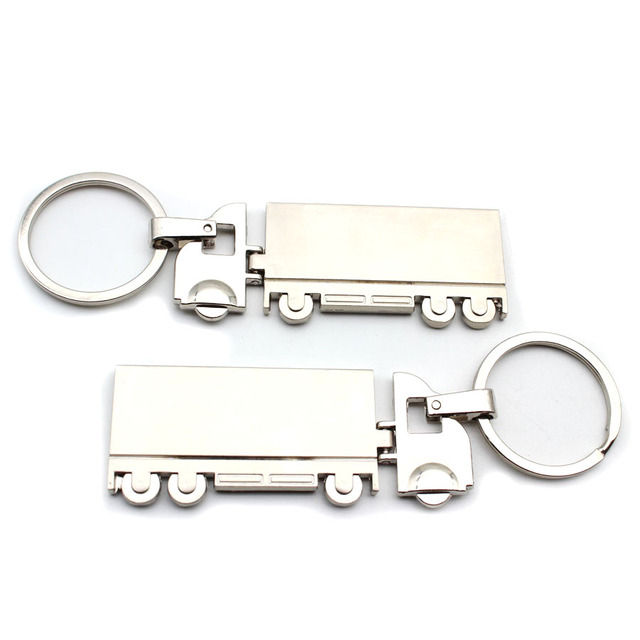 Metal Truck Shape Car Traffic Wagon Lorry Keychain