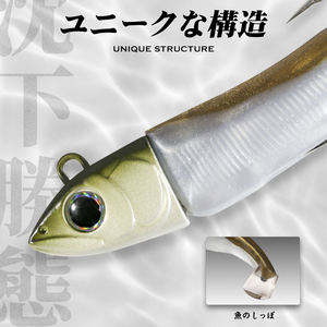 Leurre Minnow Flottant <span class=keywords><strong>Hunthouse</strong></span> Vente en Gros Corps de Shad Tête Plombée pour la Pêche au Jigging - Product Image 4