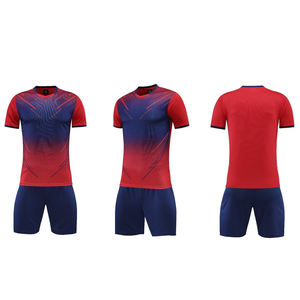 2025 专业高品质透气速干圆领足球服男式足球球衣定制徽标热转印成人款 - Product Image 5