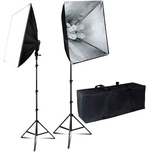 1600W Fotografia Continuo Foto Video Studio Luce <span class=keywords><strong>Kit</strong></span> 4 Presa di Luce Due Facile Softbox con il Caso - Product Image 4