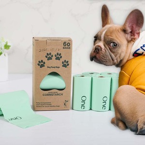 Bolsas Compostables de Maicena para Excrementos de Perro de Alta Calidad con Dispensador Gratis - Product Image 1