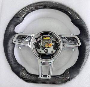 Volante de Coche Personalizado de Fibra de Carbono y Cuero para Porsche Panamera, <span class=keywords><strong>Macan</strong></span>, Cayenne, 918, 911, 718, 970, 971, 958, 987, 996, 997 - Product Image 5