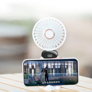 Ventilador de Mesa Magnético Recargable con Luz LED, 3 Aspas, Ventilador de Mesa Portátil con Nebulización, 12000mAh - Product Image 3