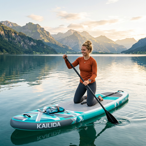 Tabla de <span class=keywords><strong>Paddle</strong></span> Inflable Grande con Asiento de Kayak y Remo Ajustable para 2 Personas, Capacidad de 450 LBS, <span class=keywords><strong>SUP</strong></span> Inflable - Product Image 3