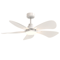 Produit OEM ODM, ventilateur de plafond noir et blanc 38 pouces, 6 vitesses, DC25W, lampe de plafond de luxe pour chambre à coucher avec ventilateur