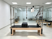 Appareil de Pilates 3-en-1 Premium en Érable, Ensemble Complet Personnalisable pour Studios de Fitness Commerciaux