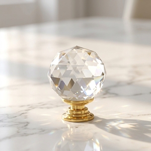 Puxadores de Cristal 30mm para Móveis: Bolas de Cristal para Armários, Gavetas e Guarda-Roupas - Product Image 2