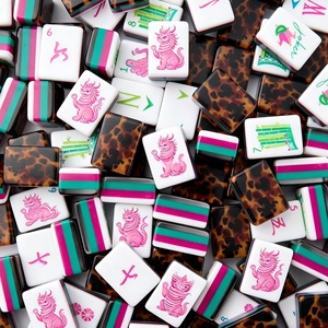 Light Green 4 Layer Foldable Portable Modern American <b>Mahjong</b> <b>Set</b> 160 Pcs Luxury Complete Tiles <b>Set</b> Festival Gift - Product Image 4