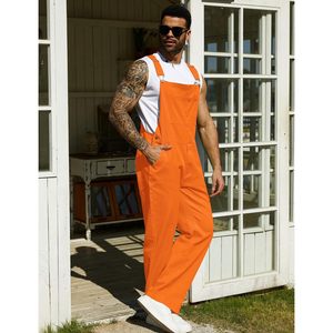 Overol Naranja Personalizado para Hombre, Ropa de Trabajo Transpirable de Algodón, Mono Utilitario con Bolsillos, Ropa de Pesca Unisex para Adultos - Product Image 4