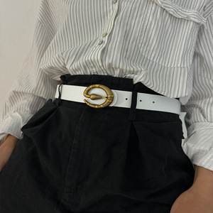 <span class=keywords><strong>Cintura</strong></span> in Stock da <span class=keywords><strong>donna</strong></span> alla moda in stile Punk con fibbia in bronzo oro retrò <span class=keywords><strong>cintura</strong></span> scura in lega materiale - Product Image 2