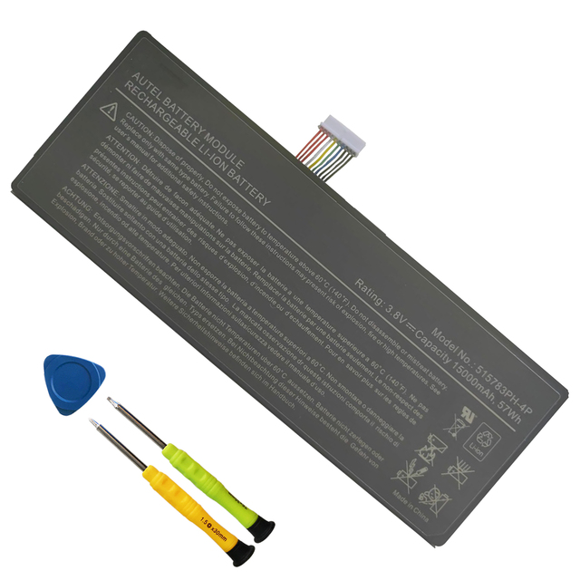 515783PH-4P Battery Replacement for AUTEL MaxiCOM MK908 MK908P MaxiSys Pro Elite Series(3.8V 57Wh)