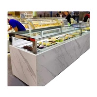Vitrine Réfrigérée Simple à un Niveau pour Gâteaux et Pâtisseries