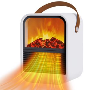 Mini chauffage électrique 1000W avec <span class=keywords><strong>thermostat</strong></span> chauffage rapide prise EU/UK/US protection contre la surchauffe en matière plastique - Product Image 1