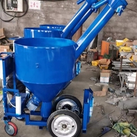 Chariot d'alimentation pour élevage de volailles, cage à poulets, chariot d'alimentation pour animaux, machine d'alimentation pour poulets, chariot d'alimentation pour veaux