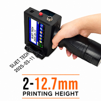 Imprimante à jet d'encre portable de 12,7 mm pour le codage de la date d'expiration sur les bouteilles d'eau, écran tactile de 4,3 pouces, multilingue, réponse rapide