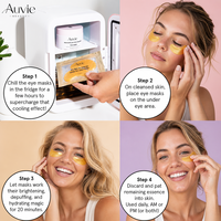 Masque Hydrogel Végétalien aux Herbes à Marque Blanche, Acide Hyaluronique, Collagène, Anti-Poches, Anti-Cernes, Traitement Hydratant Universel