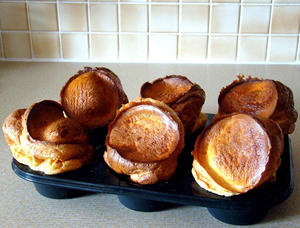 Teglia per Pudding Yorkshire Profonda con 6 Cavità Rotonde, <span class=keywords><strong>Stampo</strong></span> per <span class=keywords><strong>Muffin</strong></span> Jumbo a 6 Fori, Teglia da Forno per <span class=keywords><strong>Muffin</strong></span> e Torte, 2021 - Product Image 6