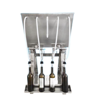 Machine de remplissage de petites bouteilles de liquide par gravité à 4 têtes Machine de remplissage de liquide à pompe pour vin, whisky, eau, jus et liqueur
