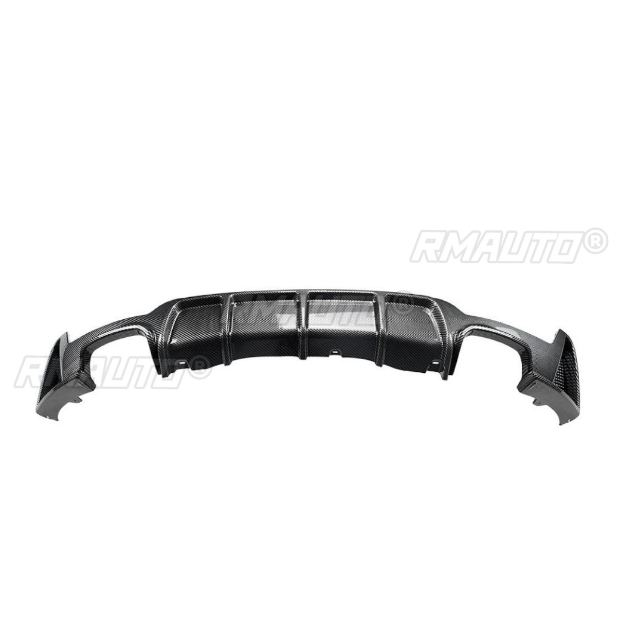 ทางออกคู่แบบสองด้าน ไม่มีไฟ ลายคาร์บอน