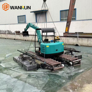 รถขุดสะเทินน้ำสะเทินบกแบบมีทุ่นลอยน้ำ ราคาโรงงานจีน ยี่ห้อแคทเทอร์พิลลาร์ สำหรับงานขุดลอกในพื้นที่เปียกชื้น - Product Image 2