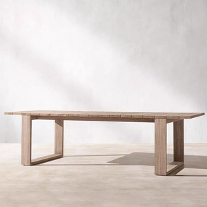 <span class=keywords><strong>Ensemble</strong></span> <span class=keywords><strong>de</strong></span> <span class=keywords><strong>table</strong></span> <span class=keywords><strong>et</strong></span> <span class=keywords><strong>de</strong></span> chaises <span class=keywords><strong>de</strong></span> salle à manger rectangulaire en teck massif pour l'extérieur <span class=keywords><strong>et</strong></span> l'intérieur, design moderne, <span class=keywords><strong>8</strong></span> places - Product Image 6