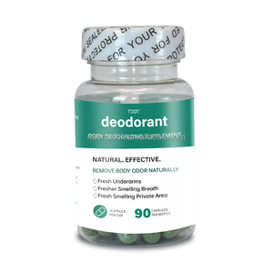 Chlorophyll Deodorant Capsules Body Odor Support Private Label OEM ODM Adult <b>Herbal</b> <b>Supplement</b> 90 Capsules - Product Image 1