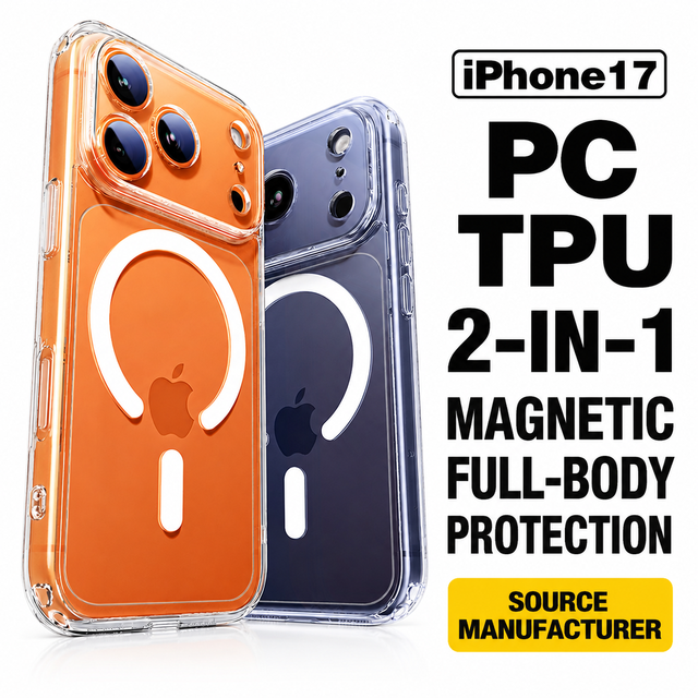 Magnetic Clear Protective Case for iPhone 18 17 16 15 Pro Max, Anti-Yellowing Wireless Charging Compatible Cover