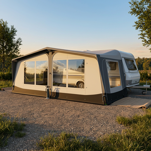 <span class=keywords><strong>Auvent</strong></span> gonflable portable toutes saisons pour <span class=keywords><strong>caravane</strong></span> - Tube d'air TPU 15 m² - Une chambre - Résistant à l'eau et aux UV - Installation rapide - Product Image 2