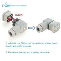 Conector rectangular G4A1M acoplable en campo para servoválvula solenoide de placa de circuito Compatible con Hirschmann 931807106 931807300
