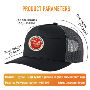 Gorra Trucker Heycap con Bordado, Malla de Poliéster y Algodón, Cierre Ajustable, Logotipo Personalizado, Gorra Deportiva Casual para Hombre - Product Image 3