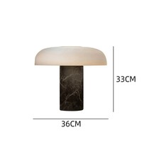 Lampe de table en verre et marbre minimaliste post-moderne, modèle de designer nordique pour salon/chambre, art moderne