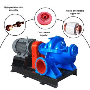 CZME Large Flow Water Supply <b>Pump</b> 2hp 220v Centrifugal <b>Pump</b> Double <b>Suction</b> Ace Electric <b>Pump</b> for Marine - Product Image 5