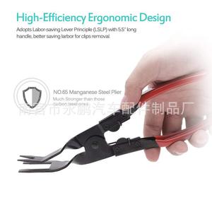 2-In-1 Pliers Head <b>Car</b> Trim Removal Tool 1/2 In Jaw Width Carbon Steel With Spring Loaded Design For Panel <b>Clips</b> And Plastic - Product Image 3